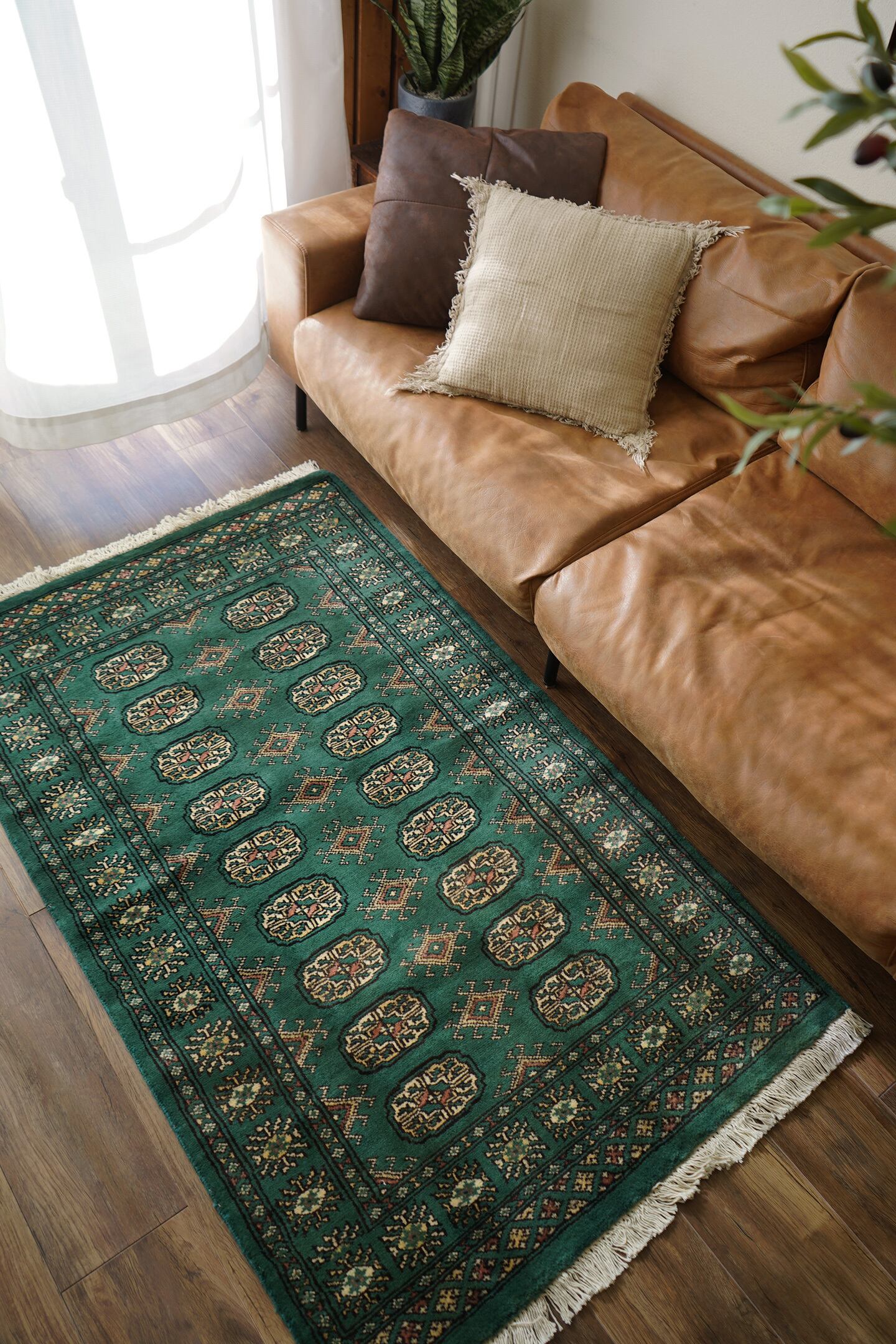 763】Vintage Pakistan Bokhara rug 2000's | ヴィンテージラグ専門店