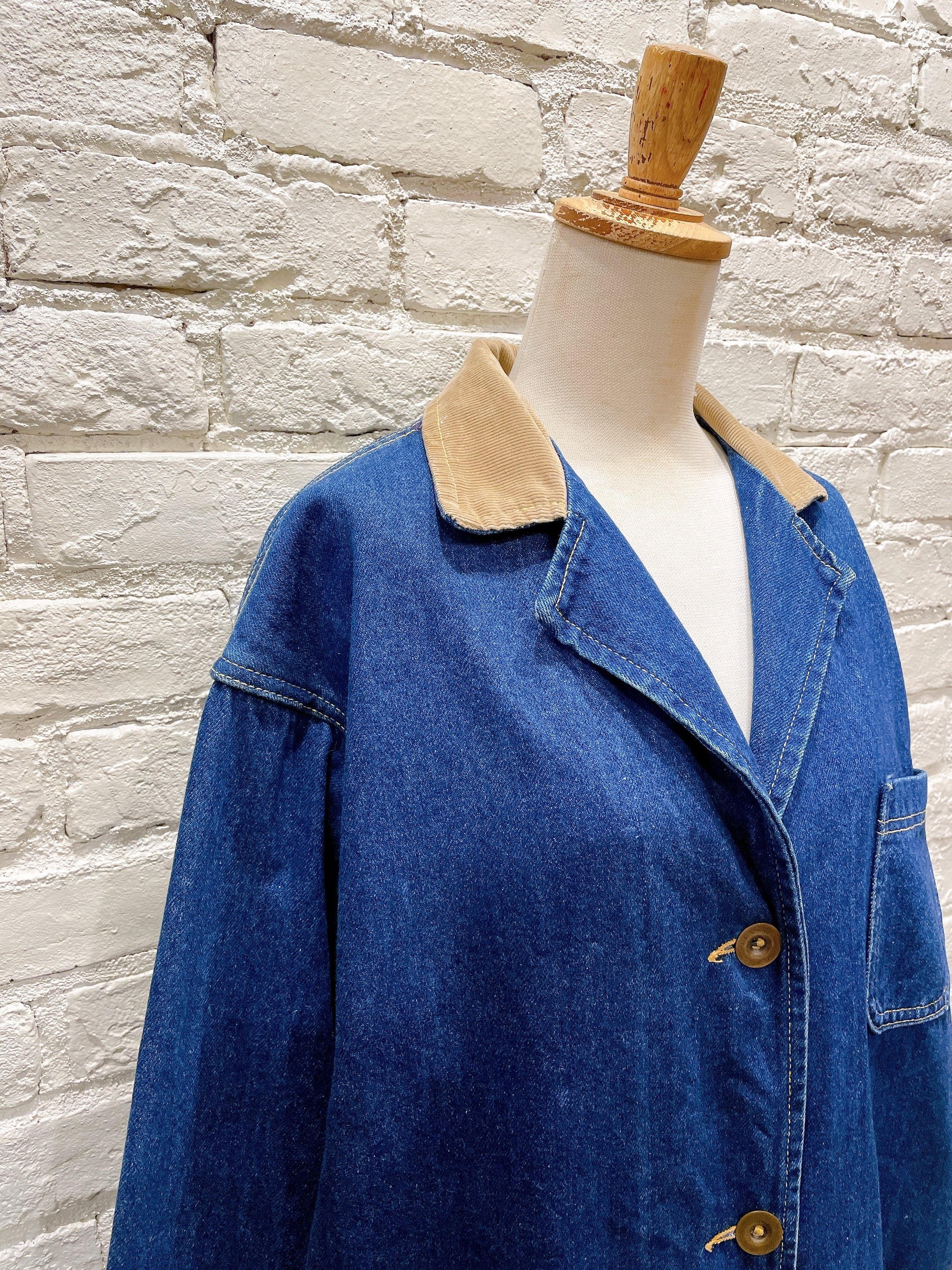 80年代 Lee コーデュロイカラーデニムロングコート USA製 | Used & Vintage Clothing 『Lanp by VALON』  powered by BASE