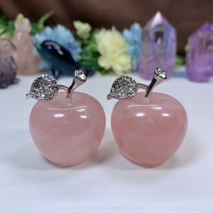 5個セット♪とっても可愛い☆ローズクォーツりんごさん♪