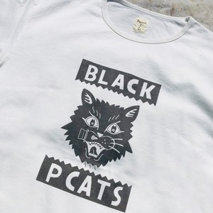 BLACK CATS   T-SHIRT  WHITE   (S,M,L,XL)