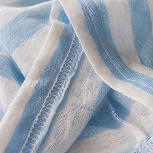 ボーダー柄ロングスリーブシャツ   F0023