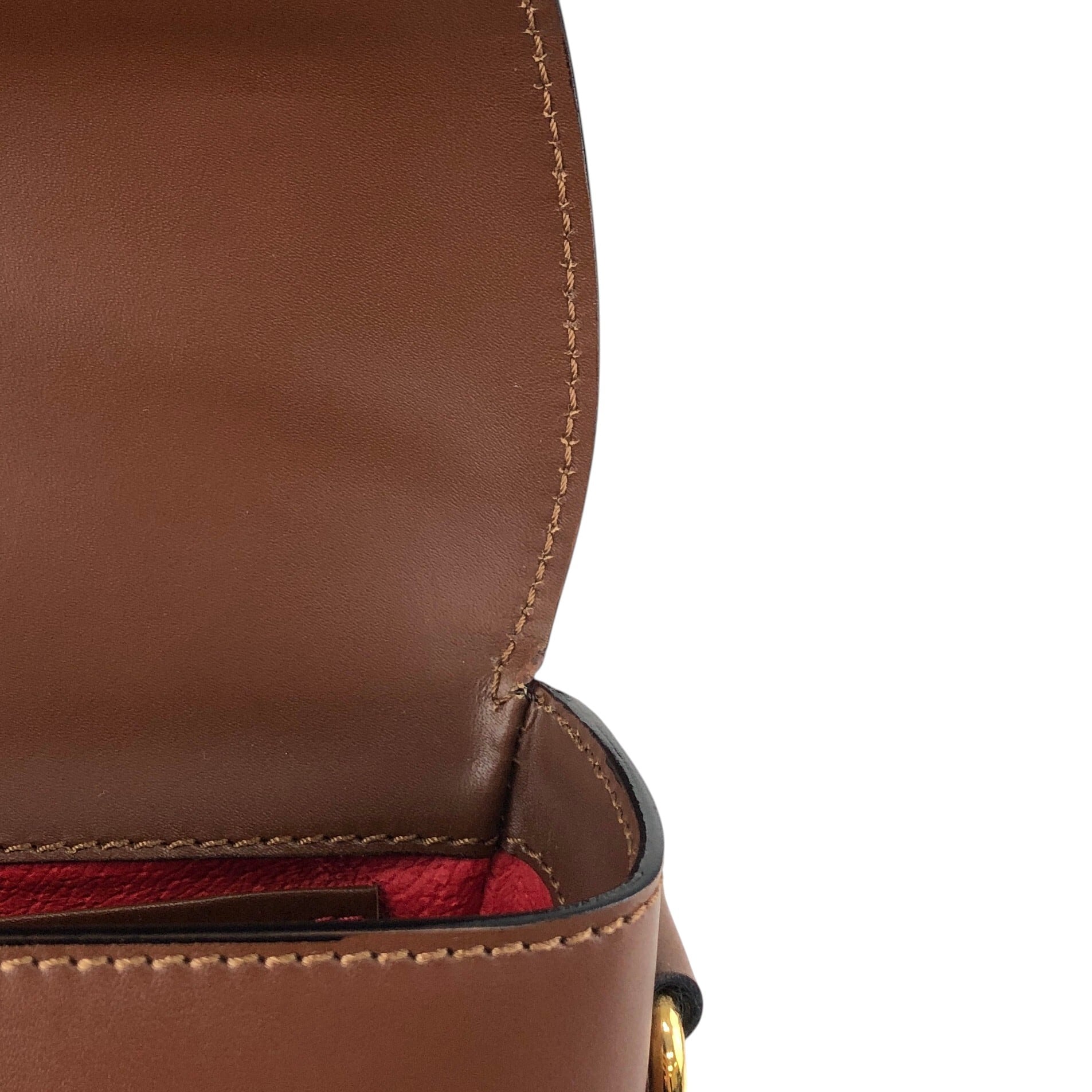 CELINE セリーヌ ショルダーバッグ ブラウン ロゴ フロントバックル
