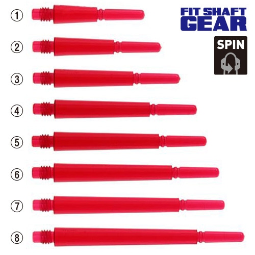 FIT GEAR Normal [SPIN] Clear Red