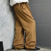 Roy Kompakt camel wide chino pants
