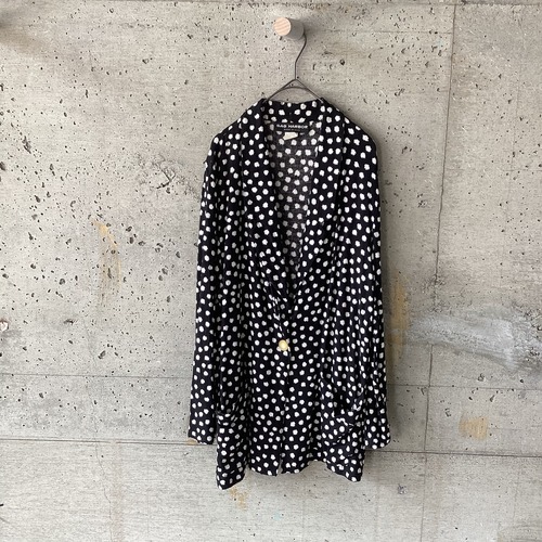 Made in USA star dot one button jacket