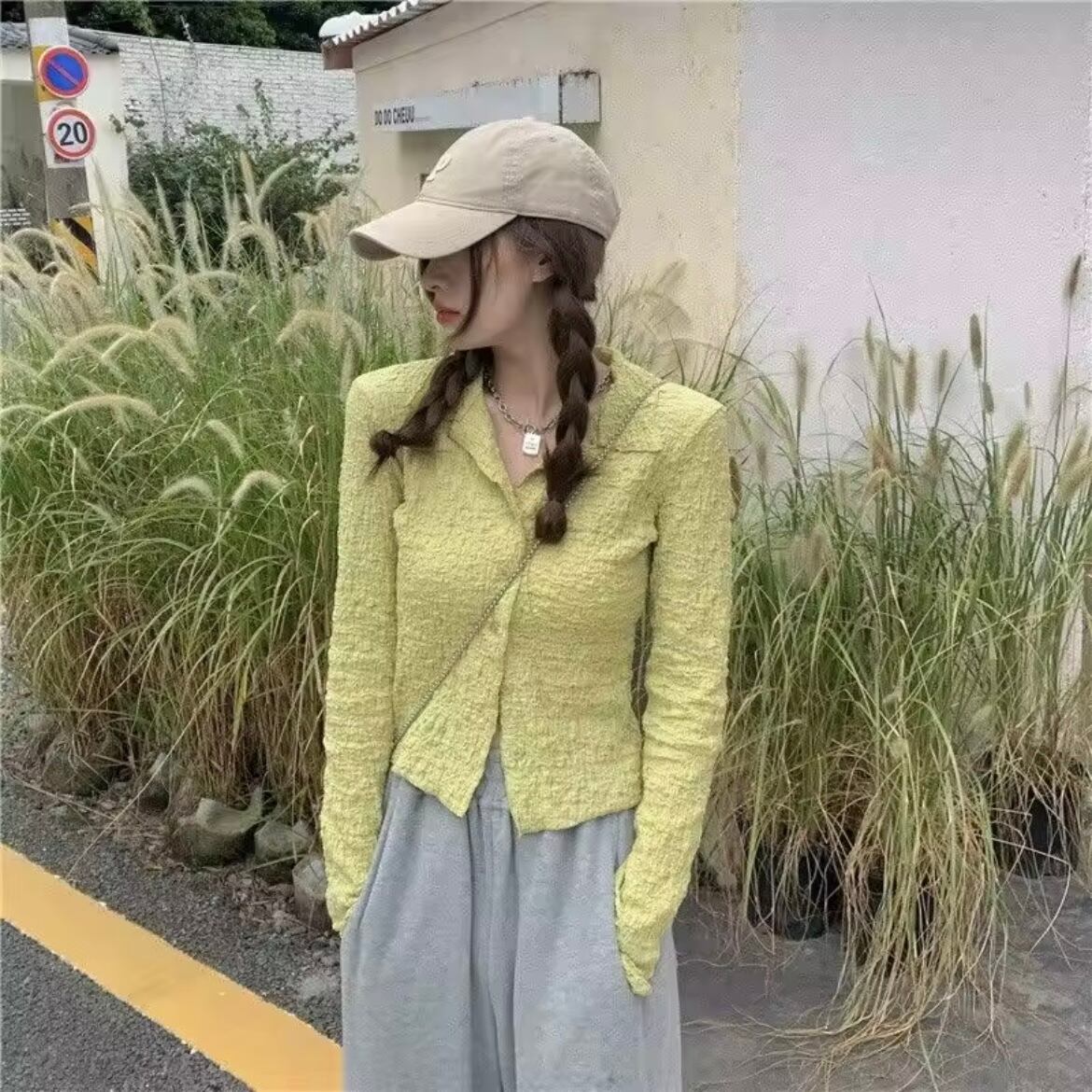 soft waffle long shirt