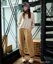 VネックグリッターTOPS (BEIGE)　CQ-49025