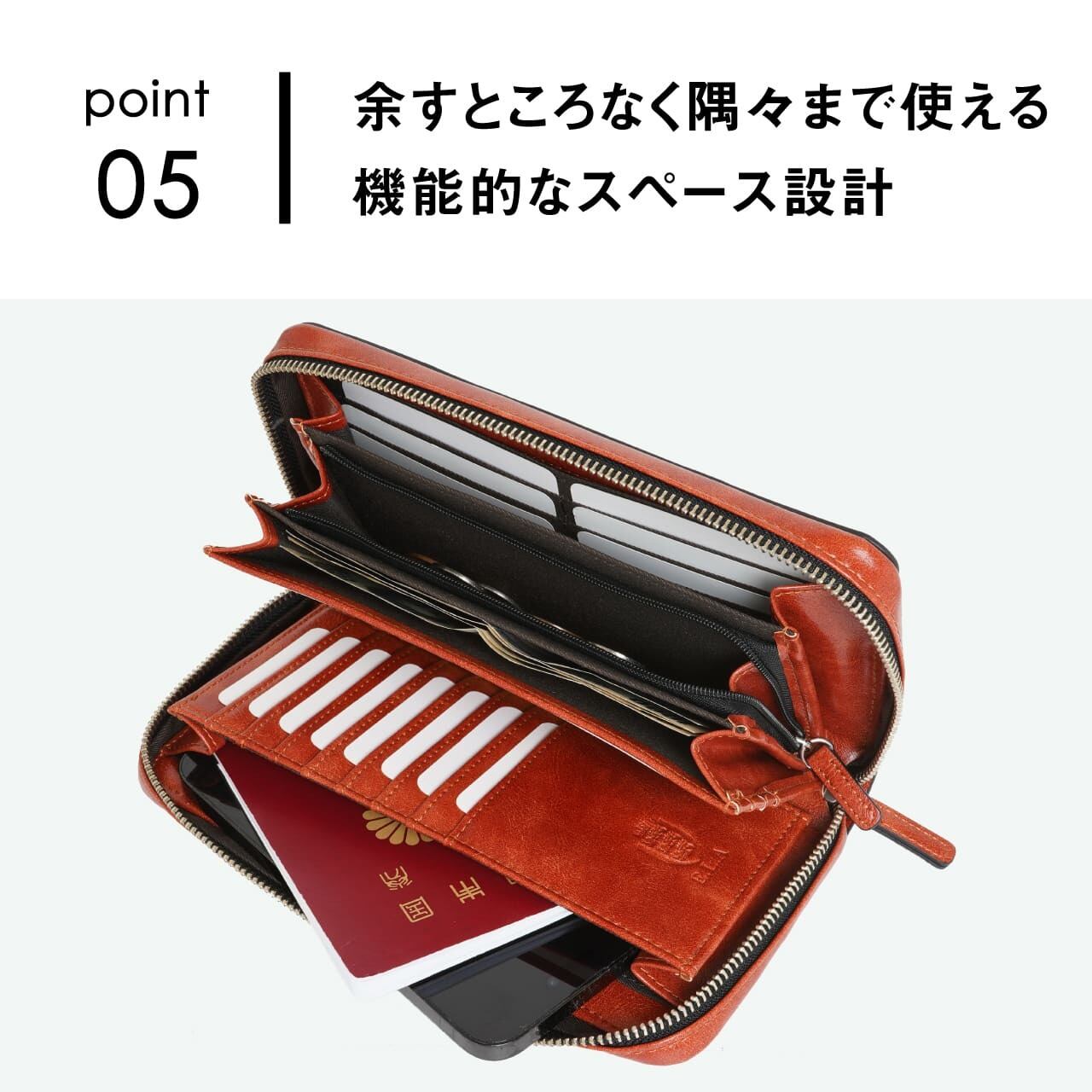 ELA イーエルエー ウォレットポーチ 合成皮革 ELA-9119 | スーツケース