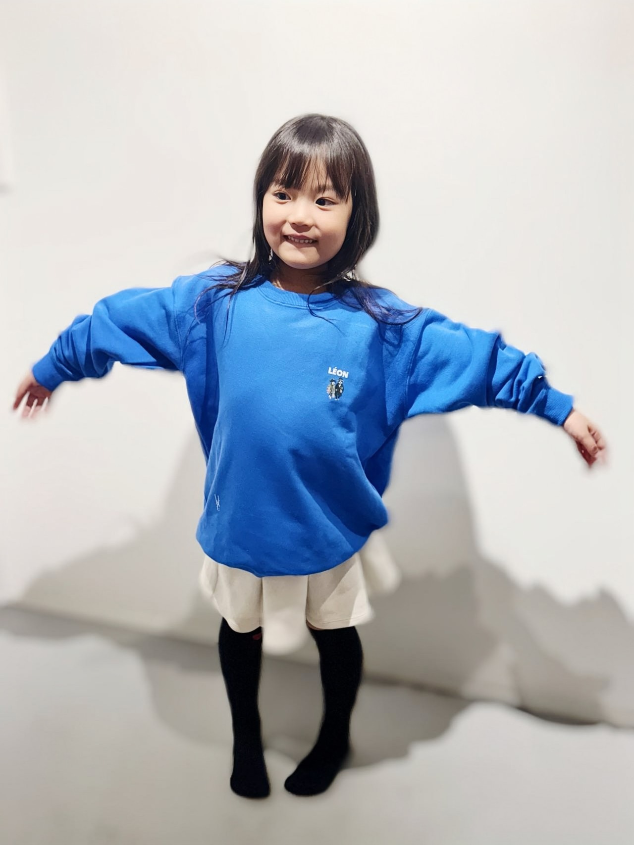 KIDS クルーネックプルオーバーLEONoriginal ブルー
