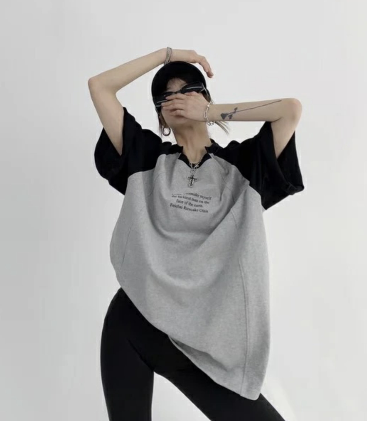 OISIS016 ウェイストウッドラグランスリーブTシャツ