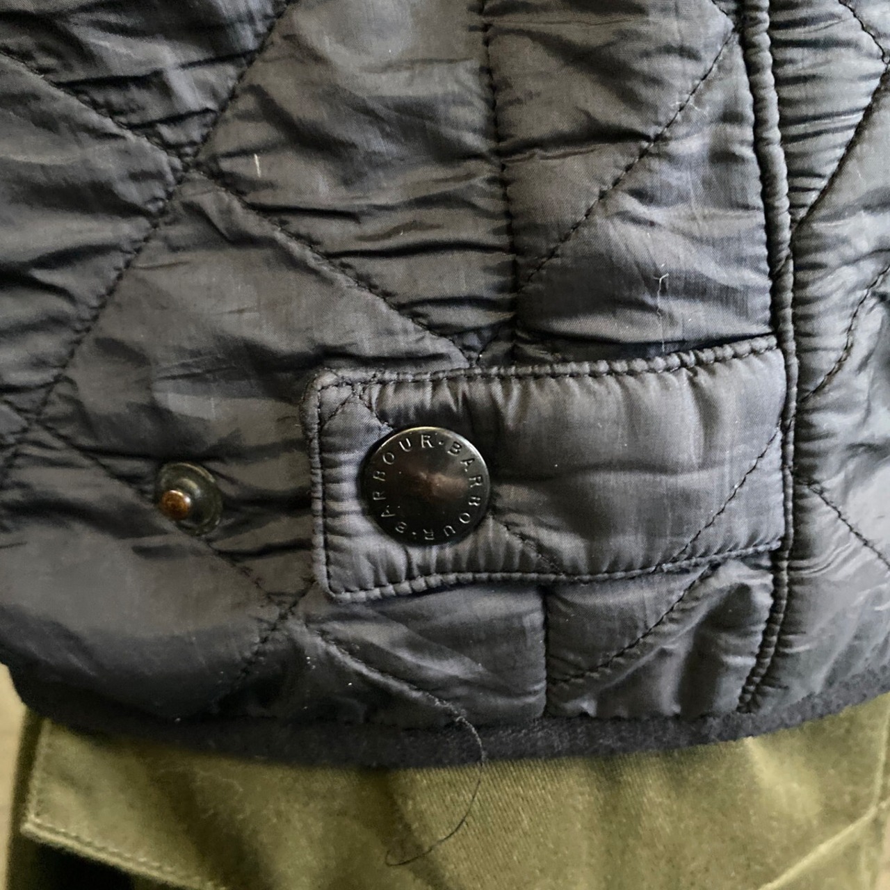 Barbour バブアー ポーラキルト キルティングジャケット メンズM 古着 