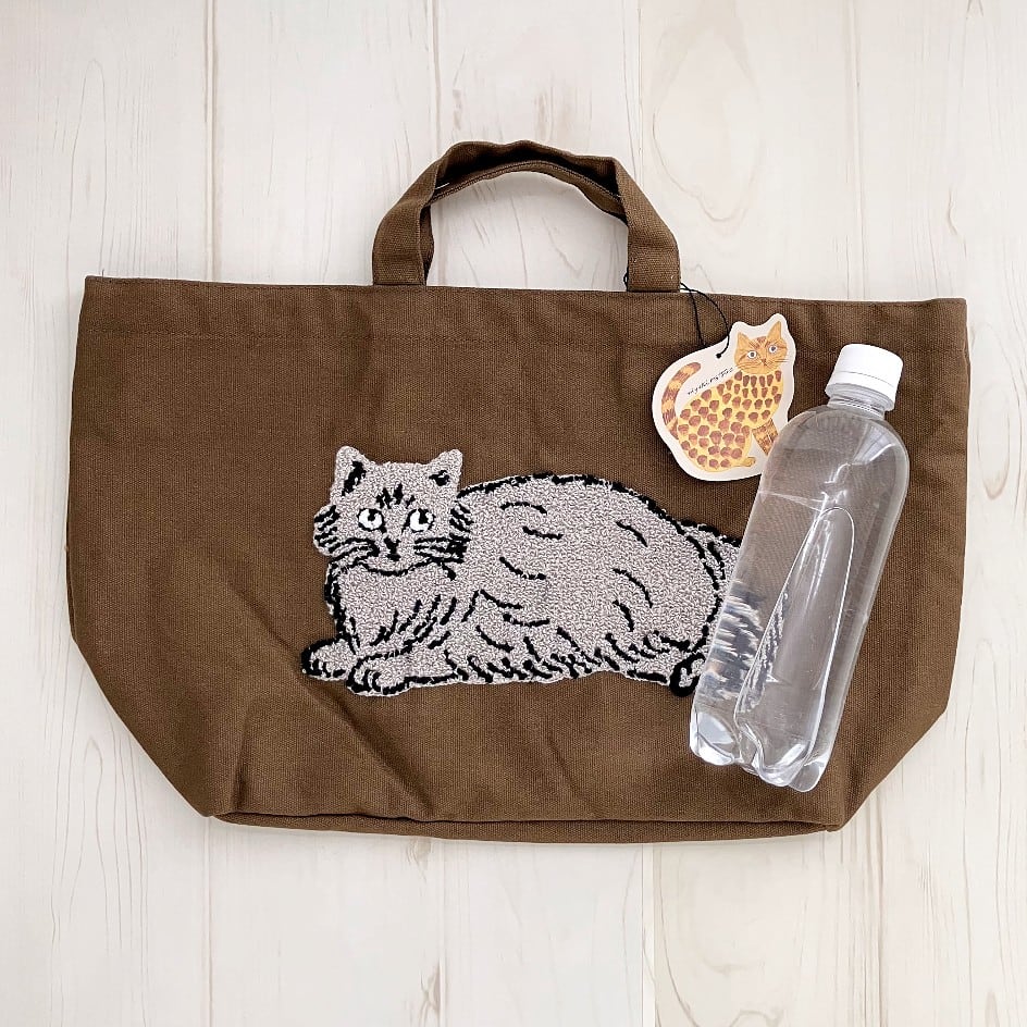 新品 松尾ミユキ ボート ＆ トート キャット アイボリー 猫 ねこ ネコ 