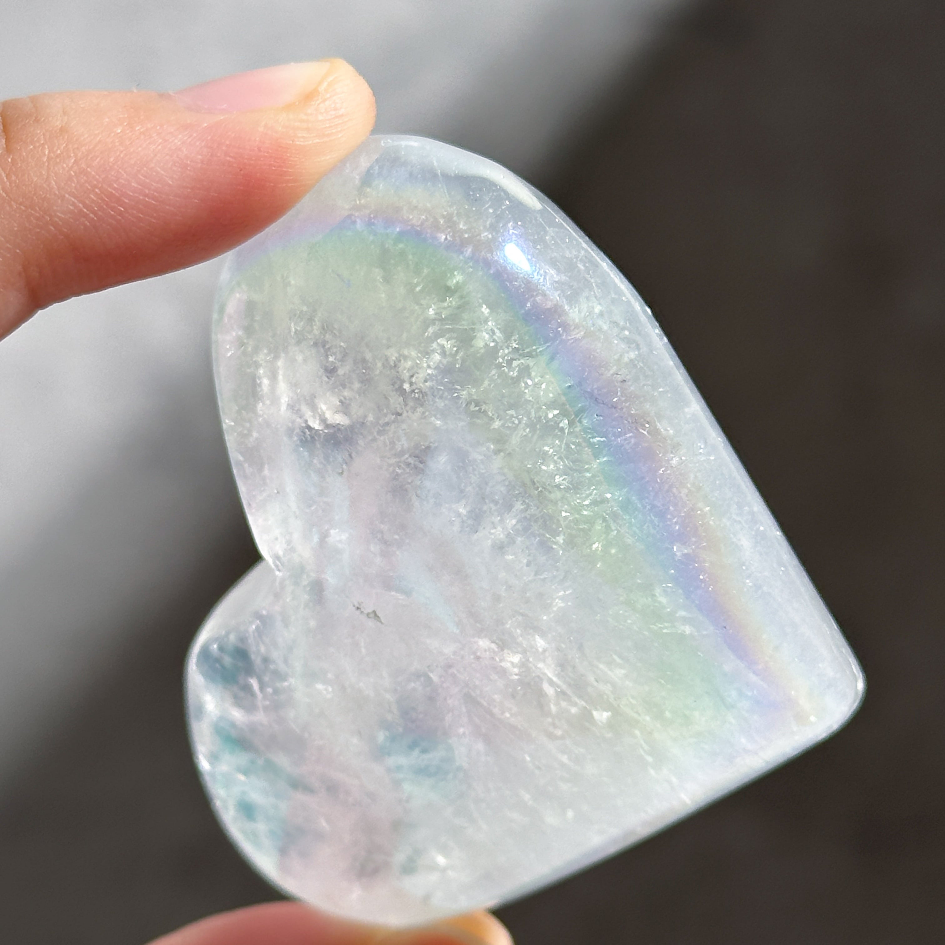 エンジェルオーラクォーツ ハート62♡ Angel Aura Quartz ♡天然石