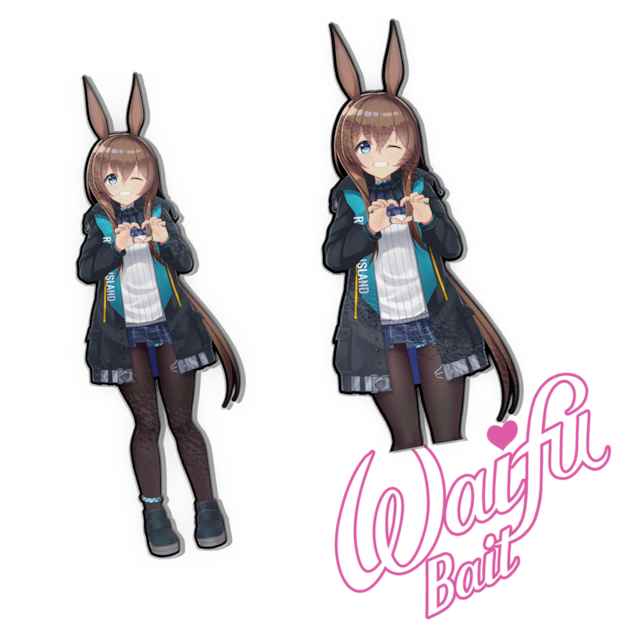 WAIFU BAIT　Amiya Sticker