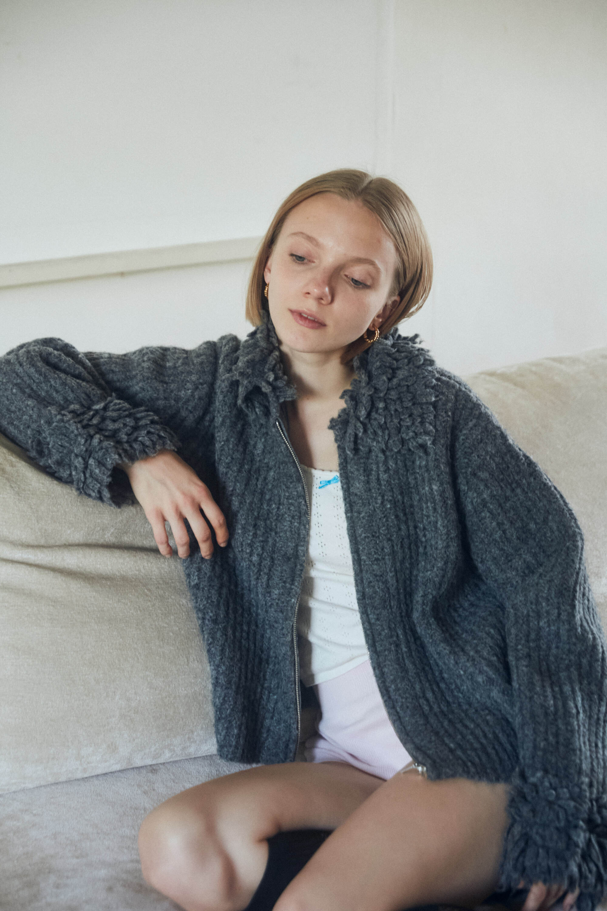 knit blouson | moose