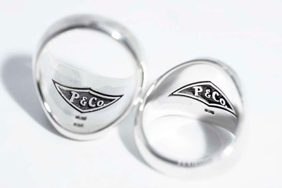 SIGNET RING ALL SILVER (LARGE SIZE) #9-25号 | Peanuts&Co