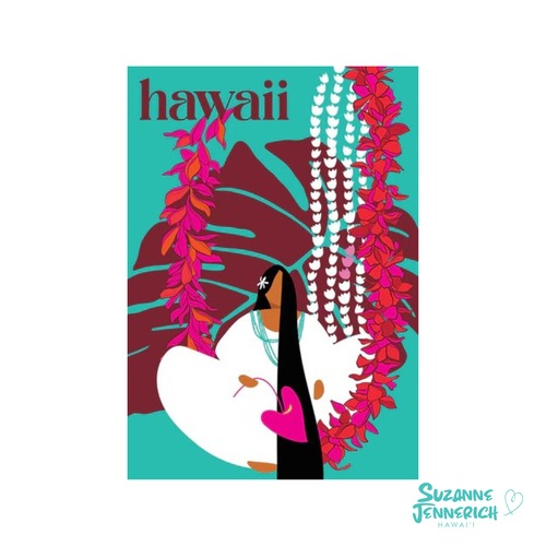 11×14 inch(フルサイズ) ハワイ アート / Suzanne Jennerich