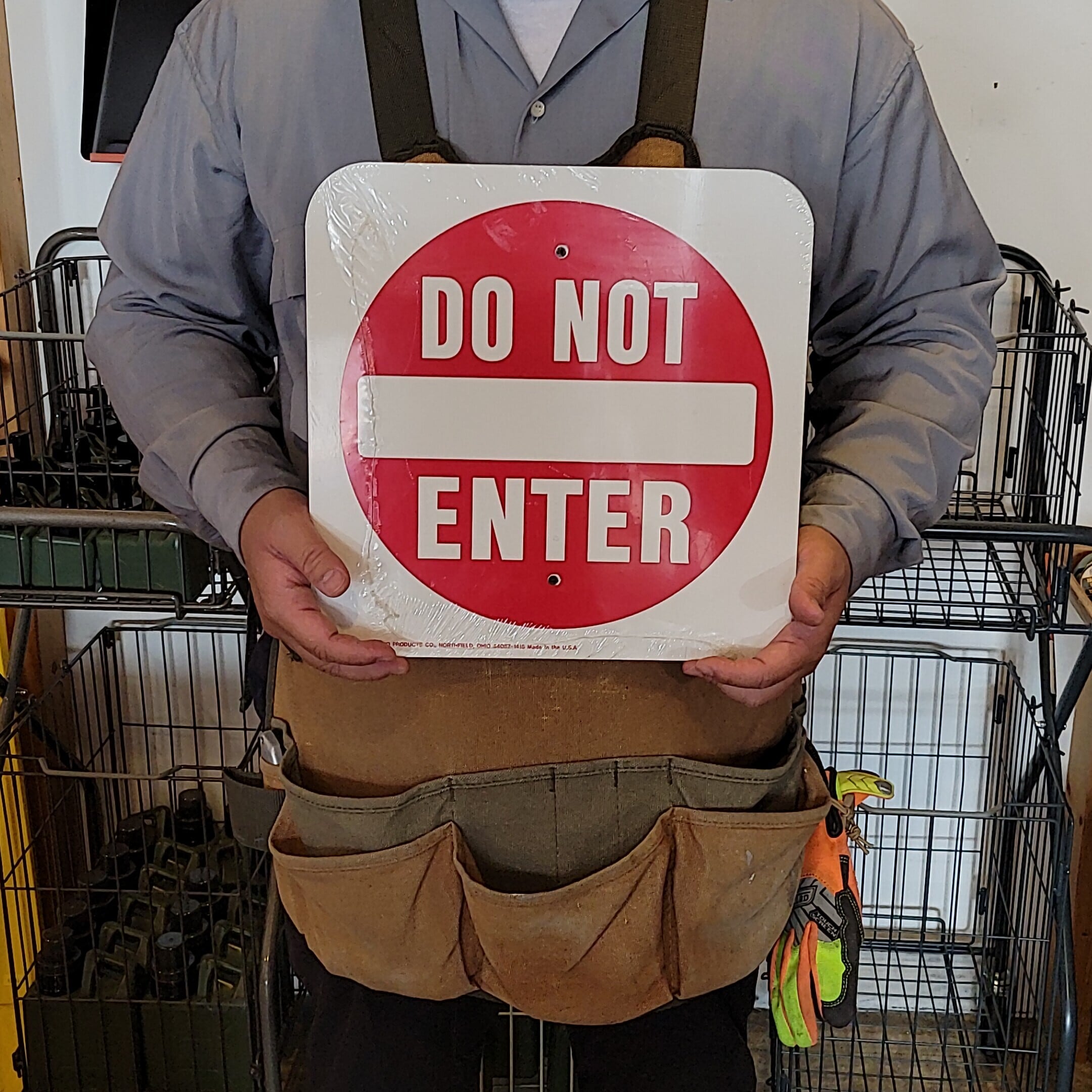 HY-KO/12x12 HeavyDutyアルミサインプレート【DO NOT ENTER
