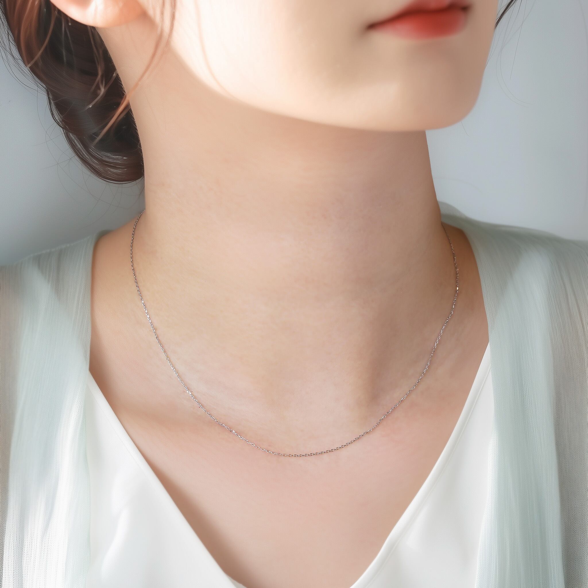 ルボンボン K10 イエローゴールド ダイヤモンドネックレス スキンネックレス SETUP7｜les bon bon/victoria tie necklace ヴィクトリア タイ