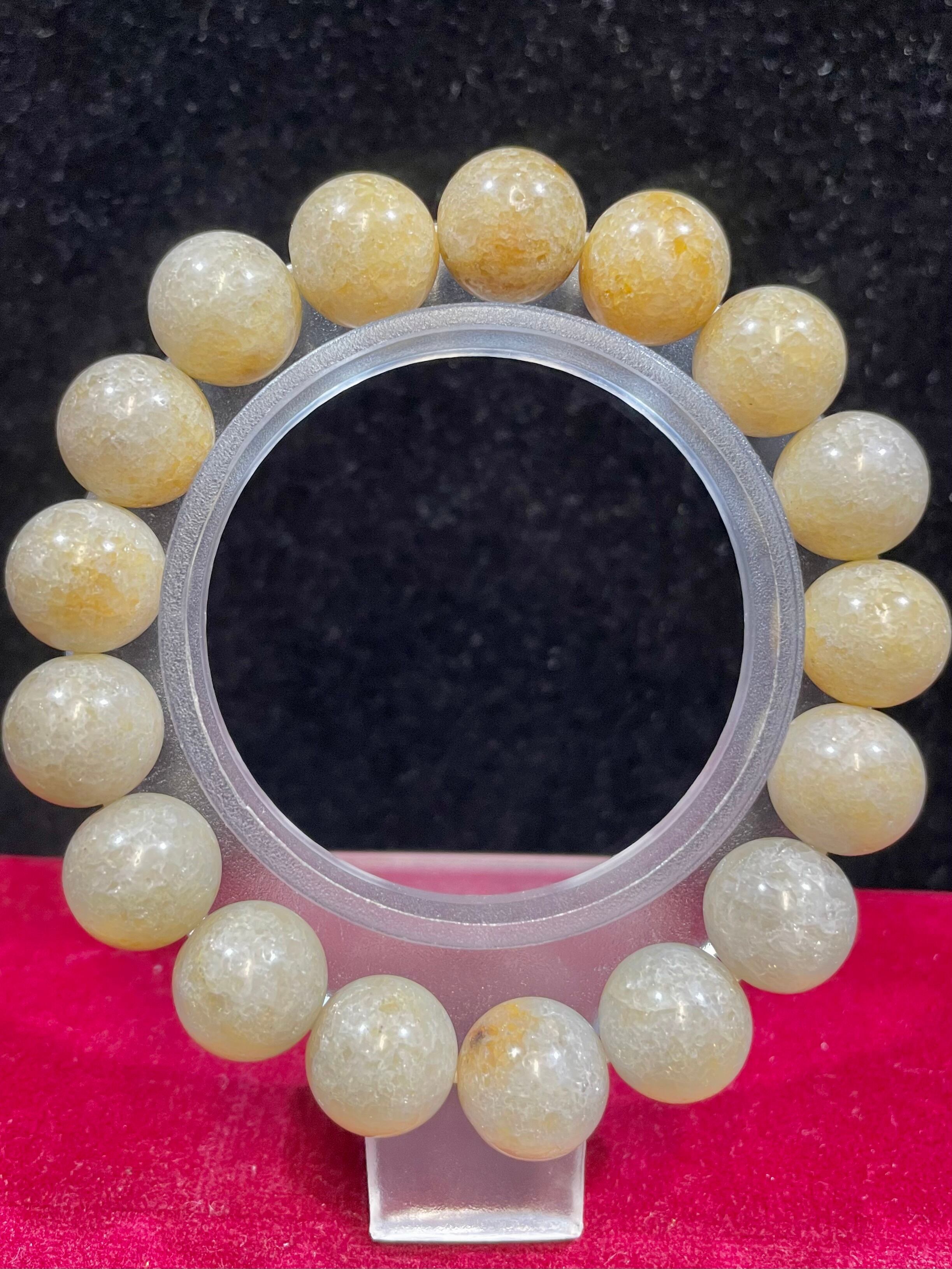 4) 天孫降臨!霊性クオーツ「神石・ニニギ水晶」ブレスレット12mm