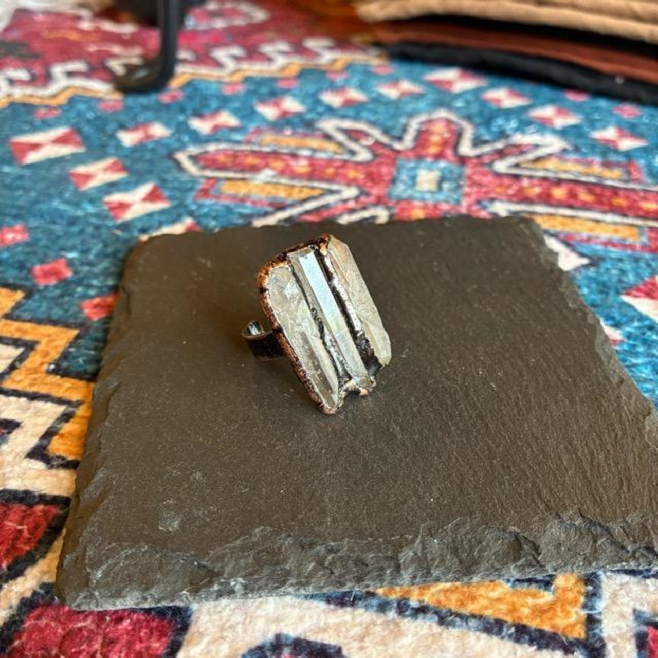 TOPANGA Jewelry 　ジェムストーンリング　クリスタル　全2種　14号　15号　指輪　アクセサリー　ジュエリー　プレゼント　レディース　ギフト