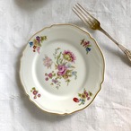 ケーキ皿　パステルカラーのお花　花リム　リモージュ 12twcs16