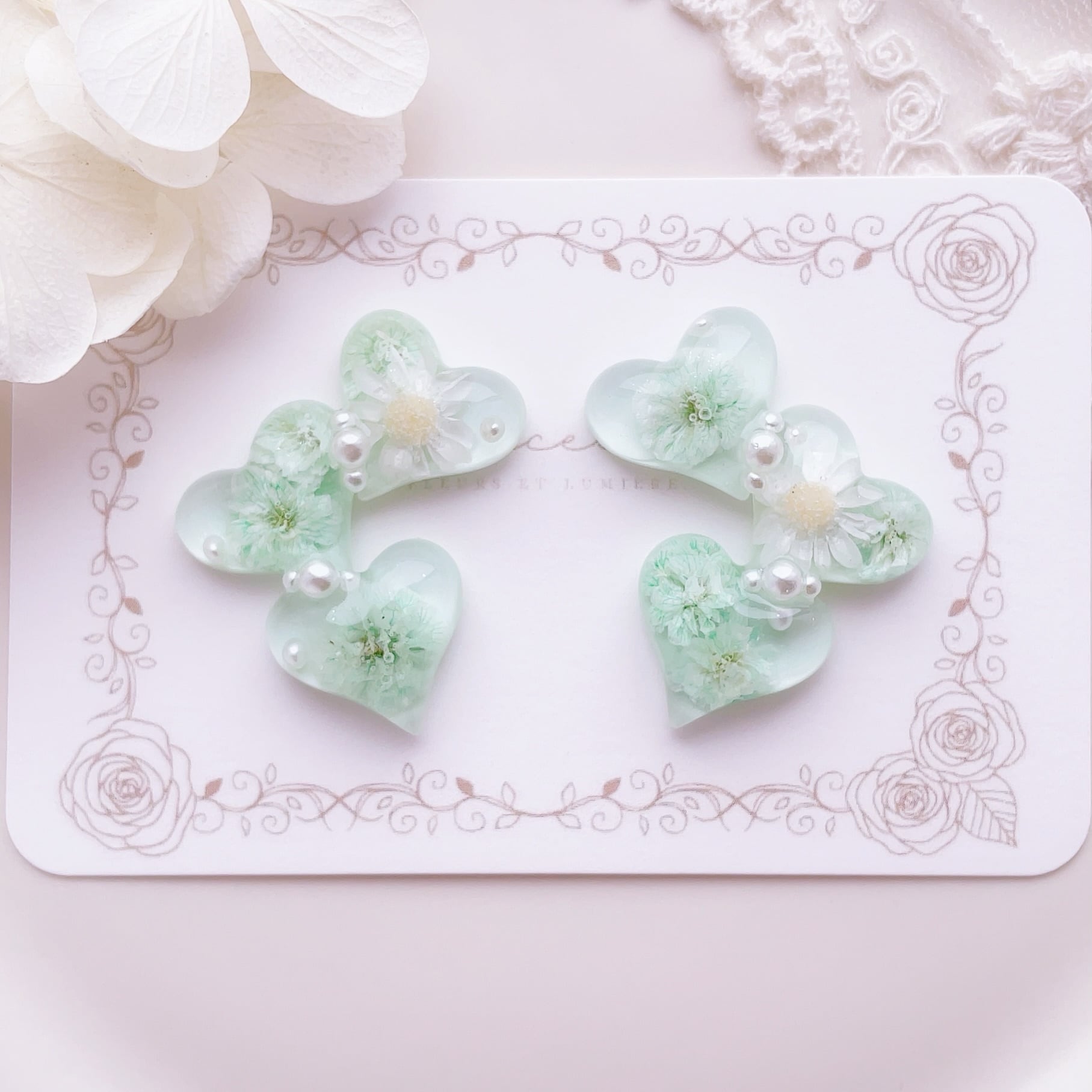 Michelle "ミシェル" ピアス/イヤリング(mint green)