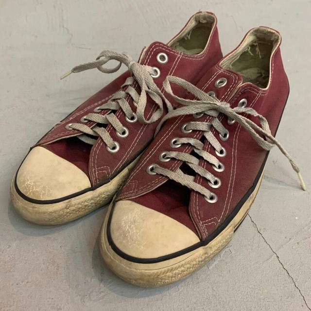 コンバース Converse オールスター All Star 90s エンジ ワインレッド 赤 ヴィンテージ ビンテージ Usa製 アメリカ Us8 5 27cm ローカット スニーカー チャックテイラー Chuck Taylor Rock コンバース Converse オールスター All Star 90s エンジ ワインレッド 赤 ヴィンテージ ビンテージ Usa製 アメリカ Us8 5 27cm ローカット スニーカー チャックテイラー Chuck Taylor Rock