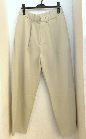 Naturemier Tech Linen Tropical 1-Tuck Easy Wide Pants　Lt.Greige