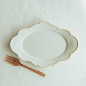 moku moku Oval Plate / Kinari
