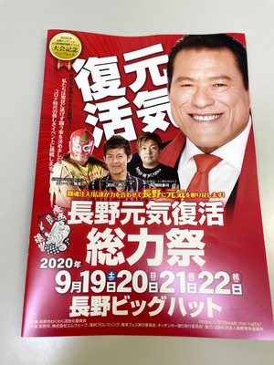 【数量限定】2020年長野元気復活総力祭パンフレット　9月20日、21日収録DVD付き