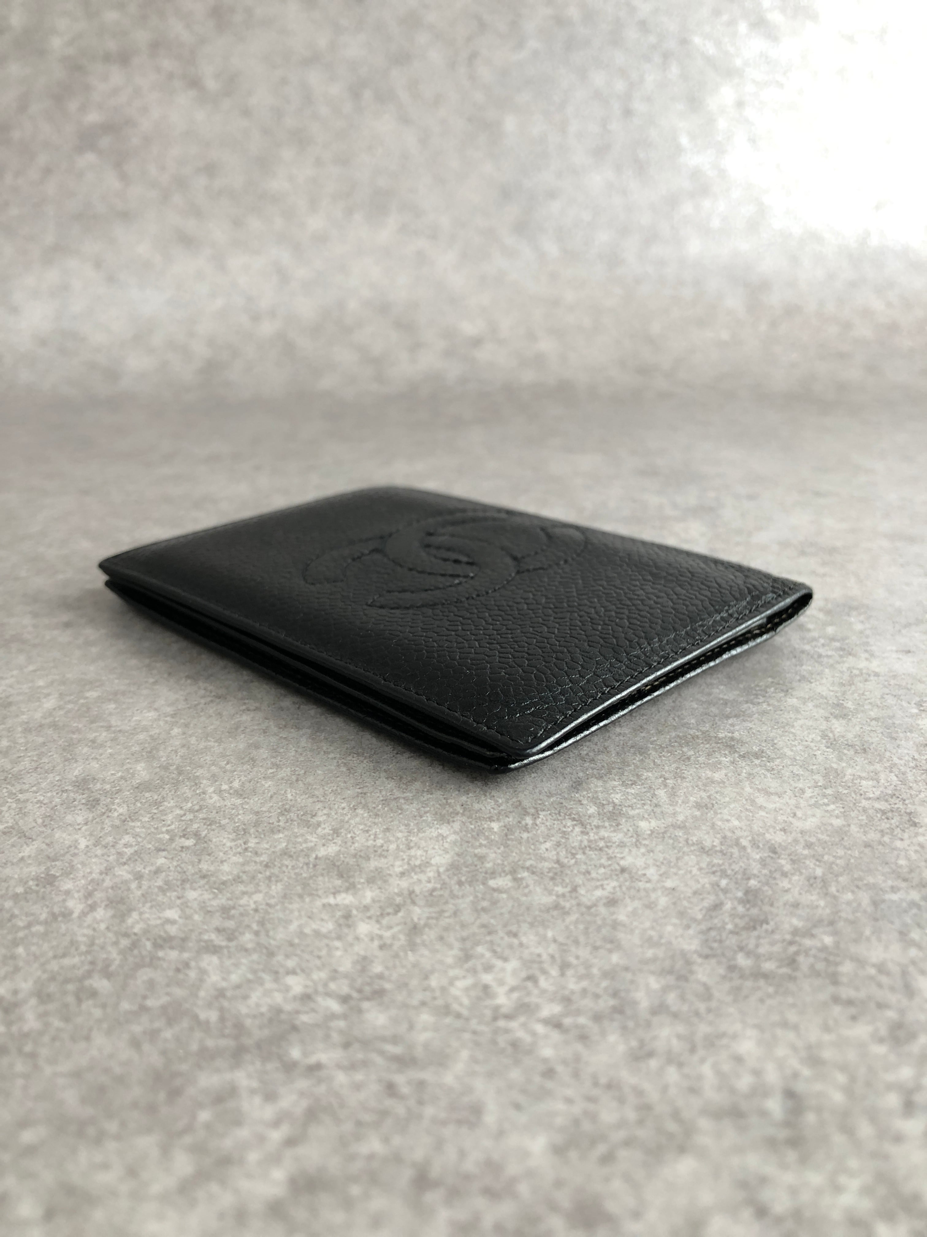 CHANEL シャネル カードケース ブラック ココマーク レザー vintage