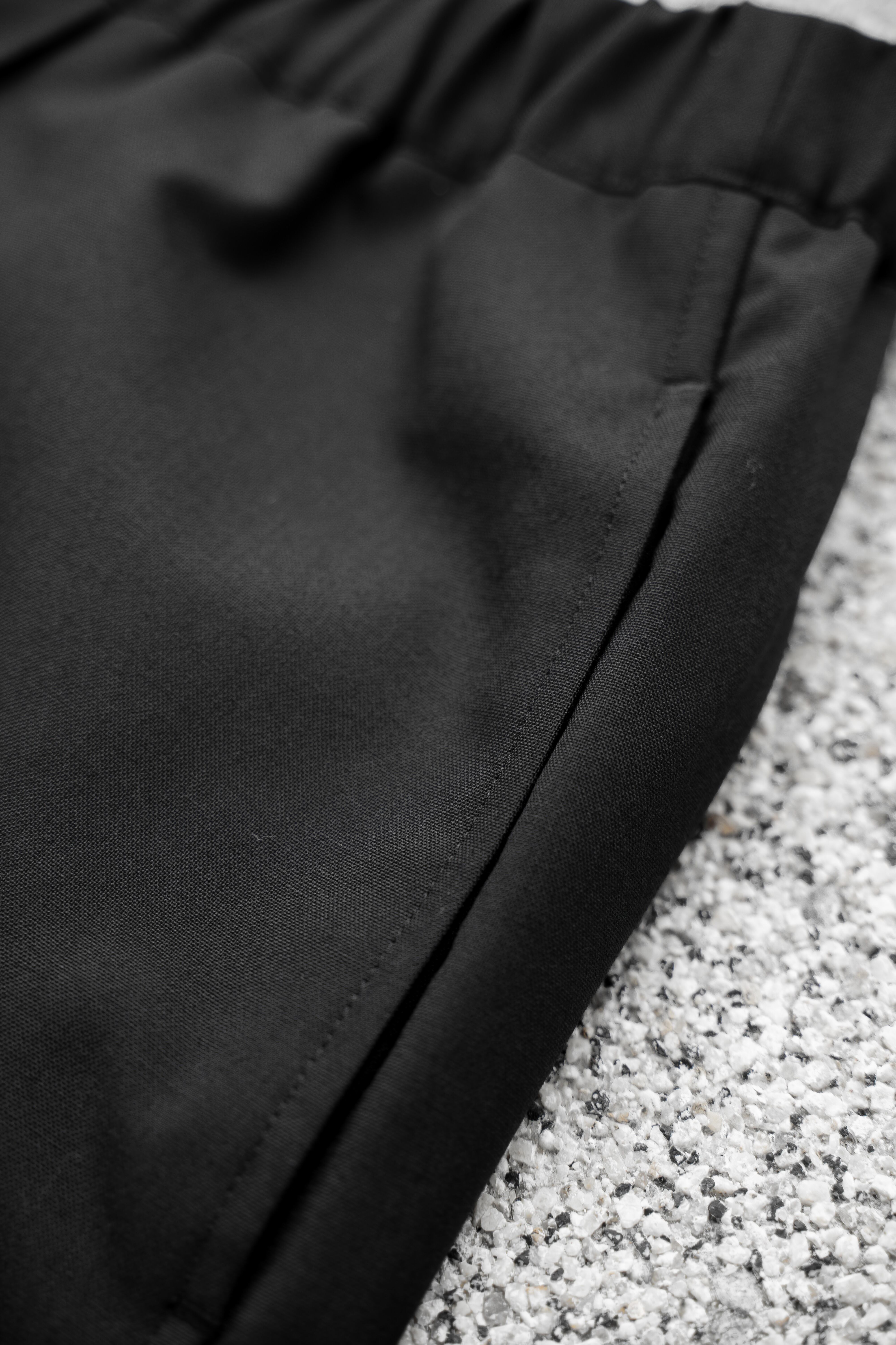 CALM】WOOL TROPICAL EASY SLACKS SHORTS | CALM