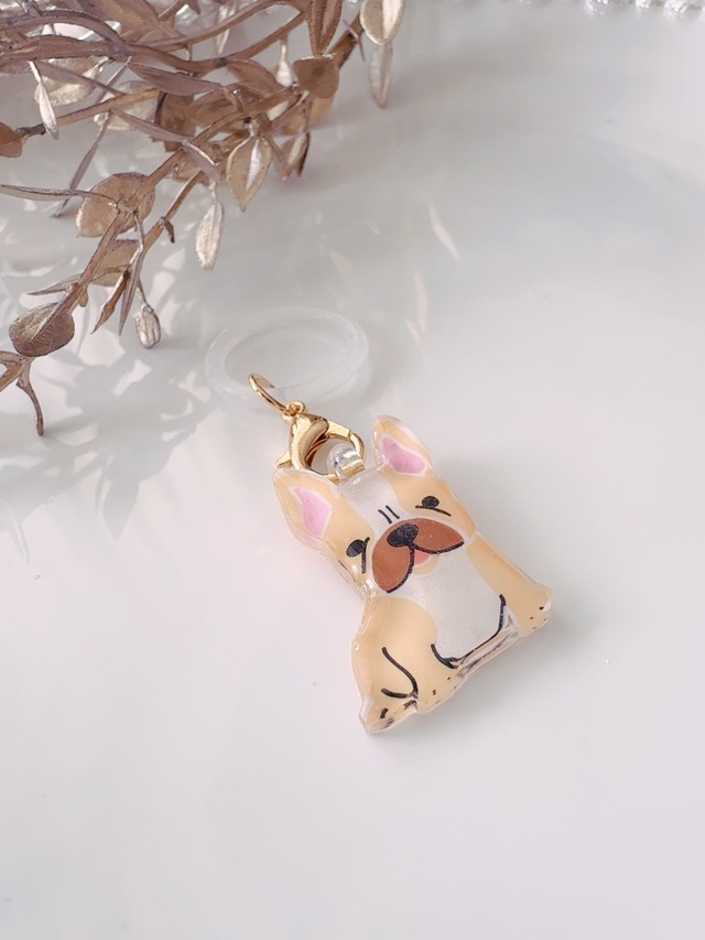 フレンチブルドッグのアンブレラマーカー（ベージュ）