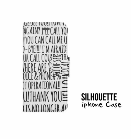 SILHOUETTE iPhone Plus スマホケース#Handwriting