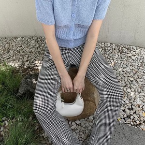 モノクロチェックパンツ　A0577