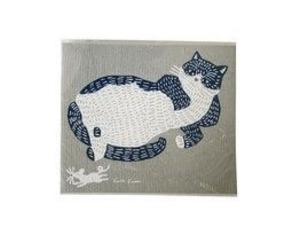 E.スポンジワイプ カタカタ ねこ 水切り((幅×奥行×高さ):304×2×257(mm) ●重量:60(g))