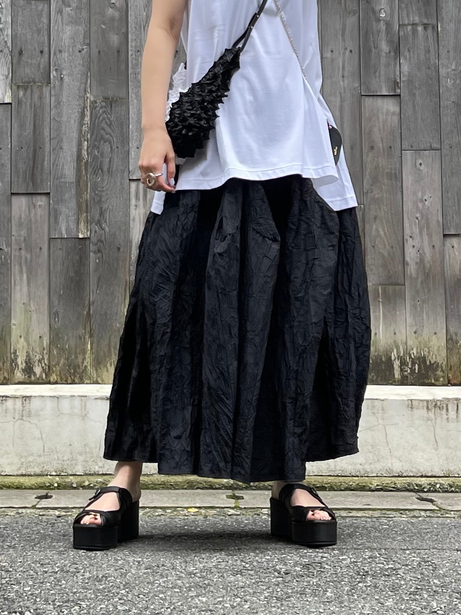 23SS】ENFOLD エンフォルド SOLID WAVE SKIRT | TRENTオンライン