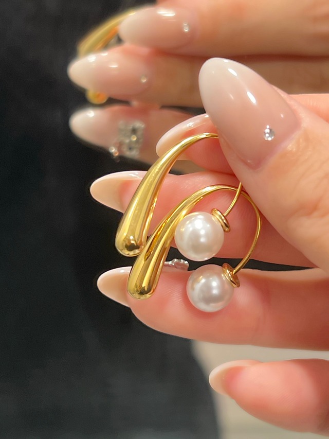 Drop pearl pierce