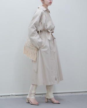 1980-90s VALENTINO - pleated drawstring coat