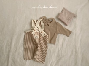 【valu bebe】バケットサロペット ベージュ 60~80cm 240836
