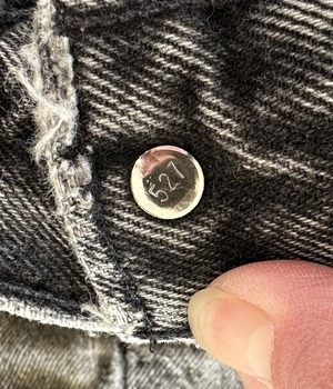 -Levi's- Vintage 90s L 70507-4159 Black Denim Jacket