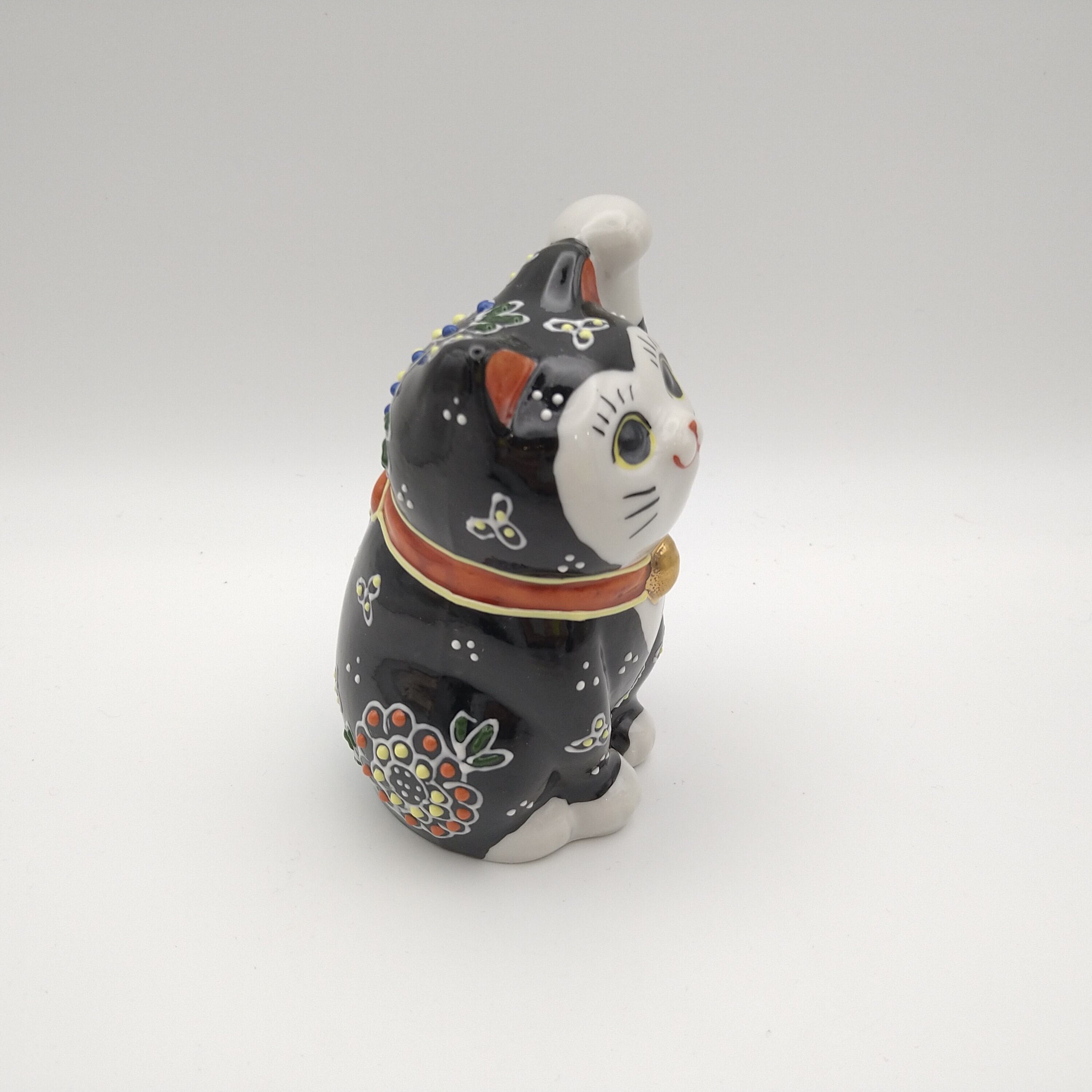 くろ色の招き猫 盛り（右手あげ、左手あげ）」友山 | kutanieishin