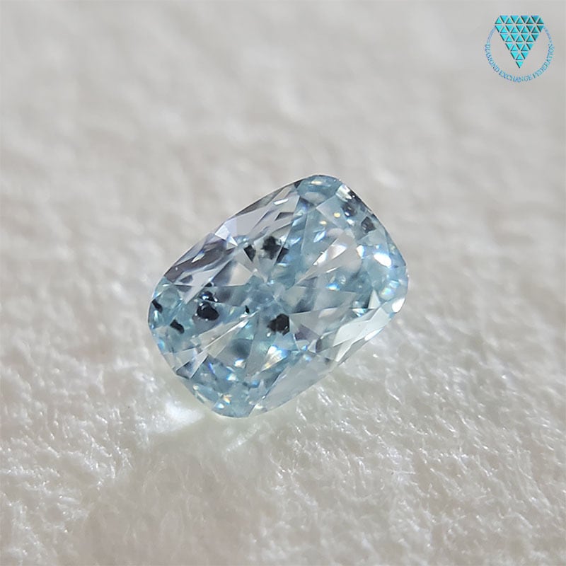 0.119 ct Fancy Intense Greenish Blue I1 AGT 天然 グリニッシュ