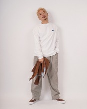 【#Re:room】FLOWER ICON WAPPEN LONG SLEEVE［REC885］
