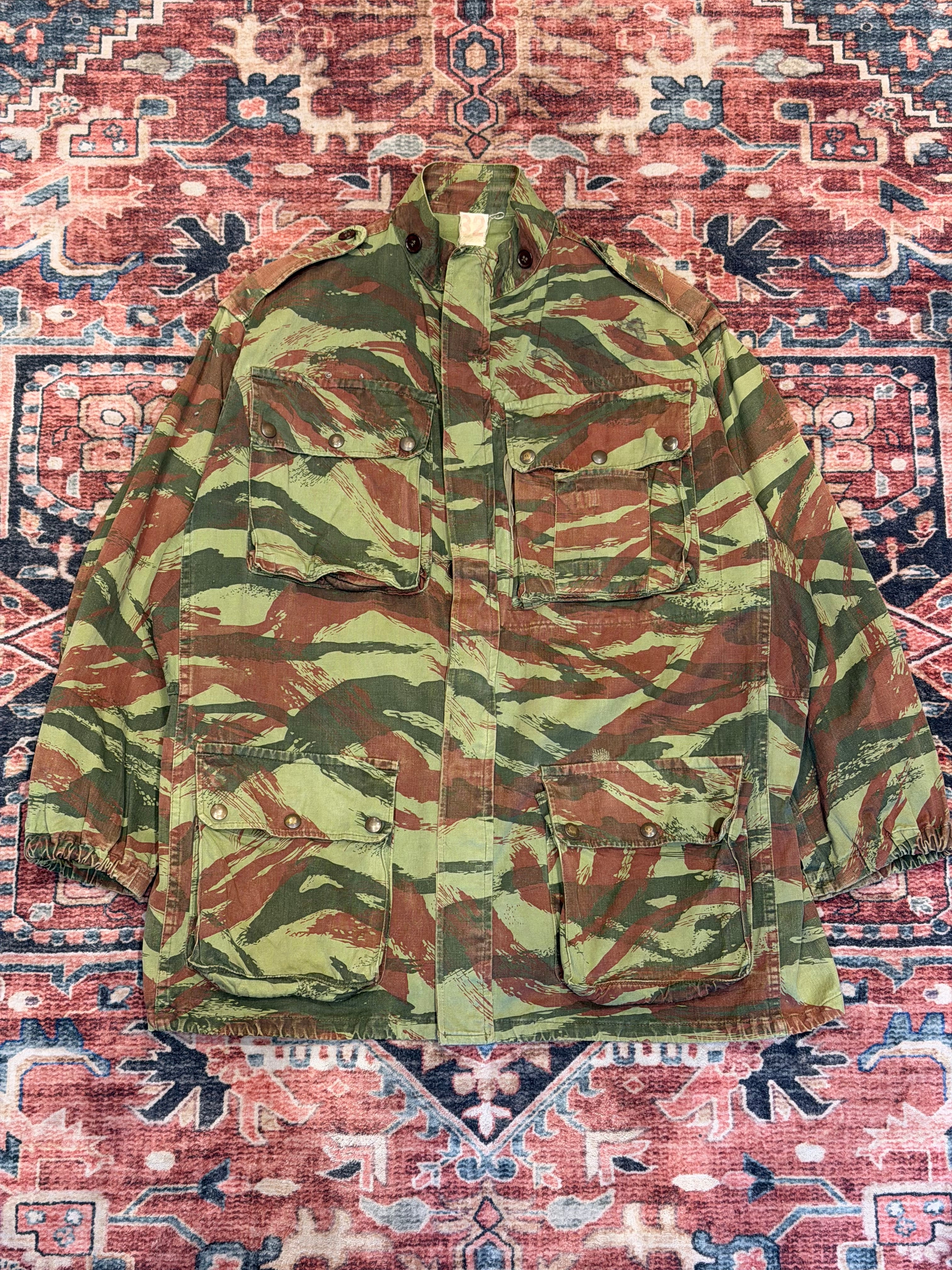 フランス軍 リザードカモ TAP47 パラトルーパージャケット 50s French Army / TAP47 】50's~ 実品 フランス軍 パラトルーパー