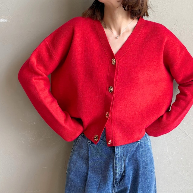 《 9/30までご予約|10/下旬~入荷 》【 LILLY LYNQUE 】Wool × Cashmere Smooth design button CD