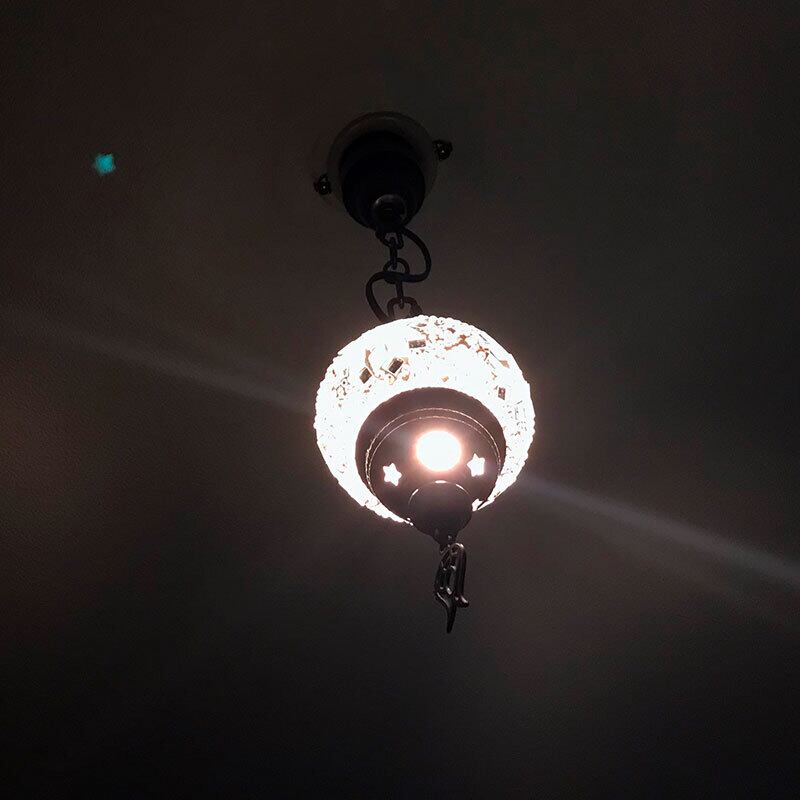 トルコランプ モザイクランプ 吊り下げ型シーリングランプ トルコ製 S