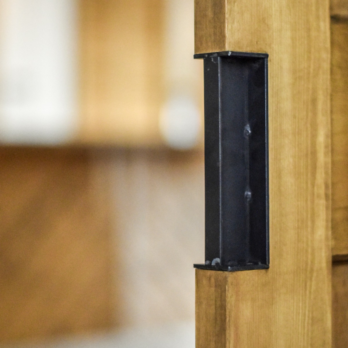 古材とアイアンハンドルで作ったミニドア アイアン ドアハンドル DIY おしゃれ 男前 店舗