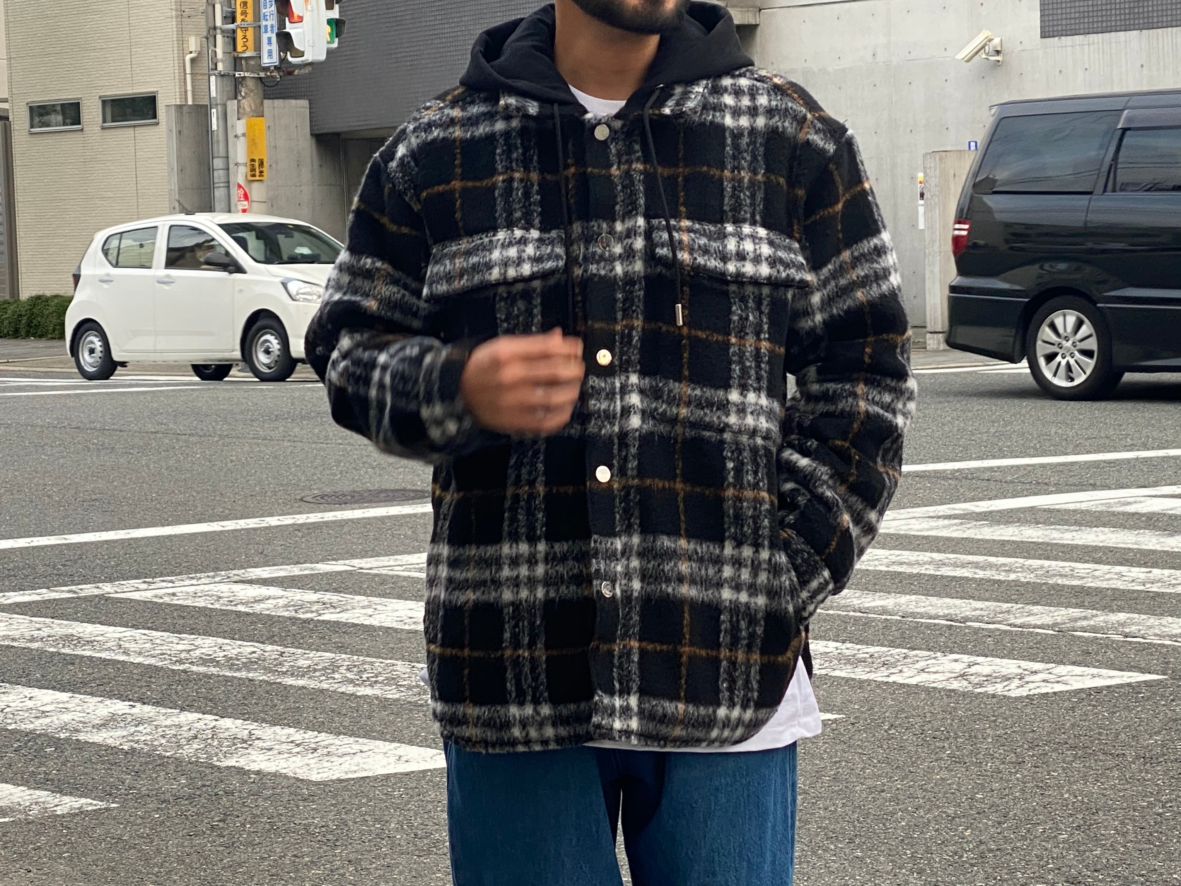 MLVINCE oversized heavy hooded jacket XL